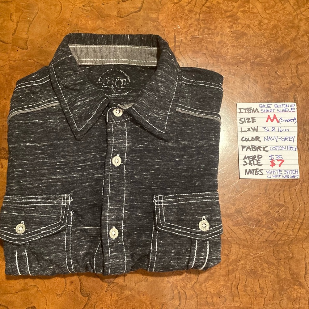 BKE Shortsleeve Button Up